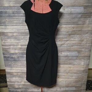Calvin Klein Black Dress with Pink Details